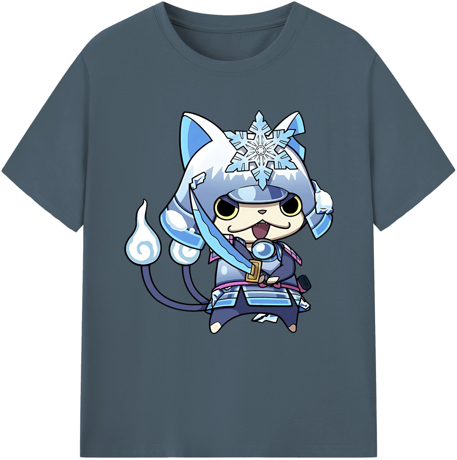 （画像用） 妖怪ウォッチ Yo-kai Watch 綿100％半袖Tシャツ（フロントプリント）